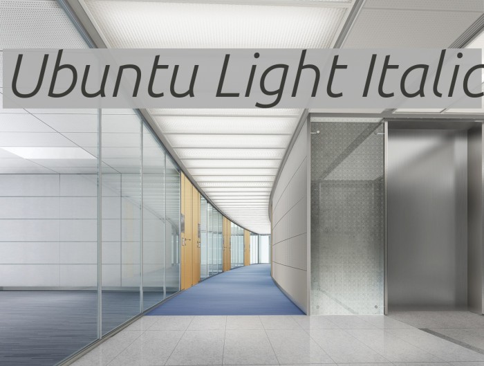 Ubuntu Light Italic Font examples