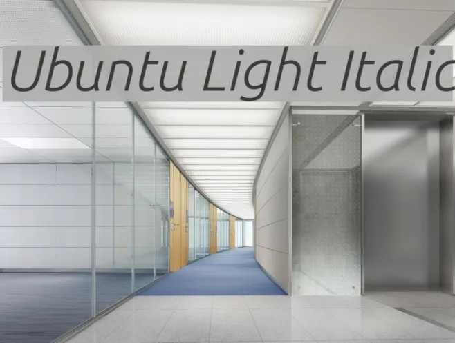Ubuntu Light Italic Example 2