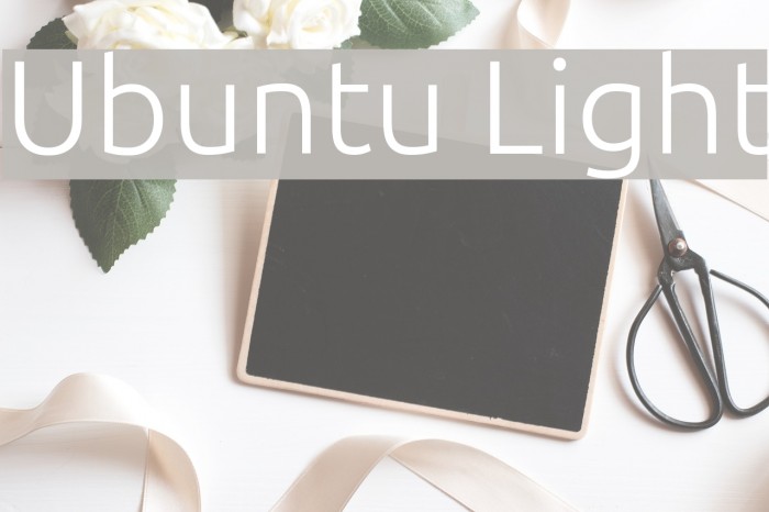 Ubuntu Light Font examples