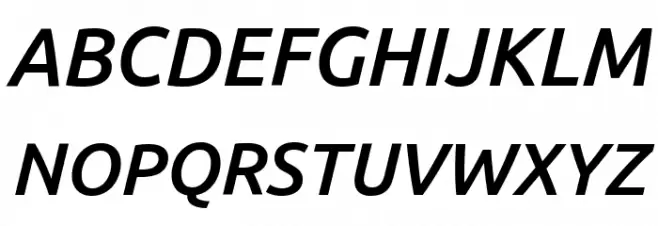 Ubuntu Medium Italic 字体 大写
