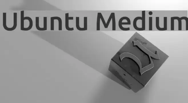 Ubuntu Medium Font examples