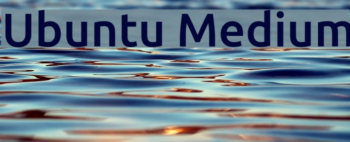 Ubuntu Medium Font examples