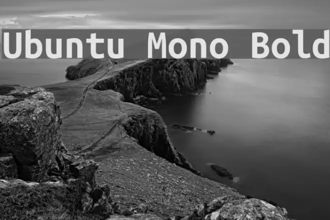 Ubuntu Mono Bold Font examples