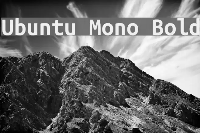 Ubuntu Mono Bold Font examples