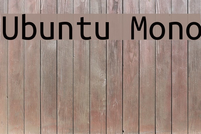 Ubuntu Mono Font examples