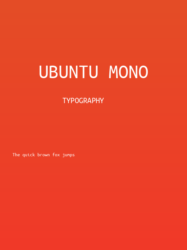 Ubuntu Mono Poster