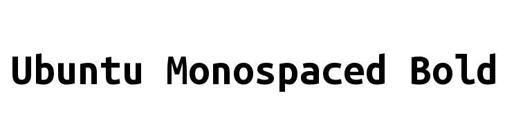 Ubuntu Monospaced BoldFree Fonts Download
