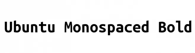 Ubuntu Monospaced Bold  font caratteri gratis