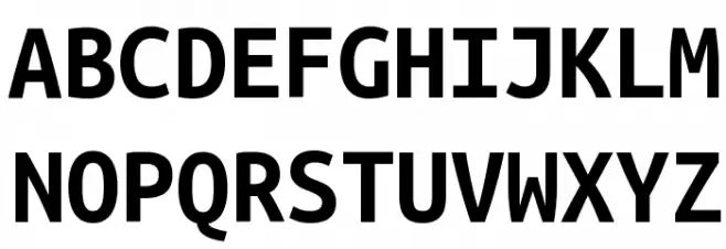 Ubuntu Monospaced Bold Polices MAJUSCULES