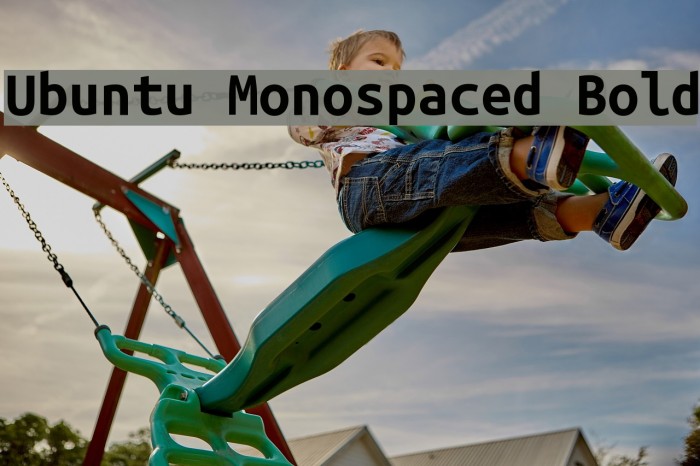 Ubuntu Monospaced Bold Font examples