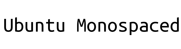 Ubuntu Monospaced Font