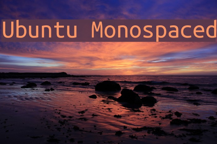 Ubuntu Monospaced Font examples