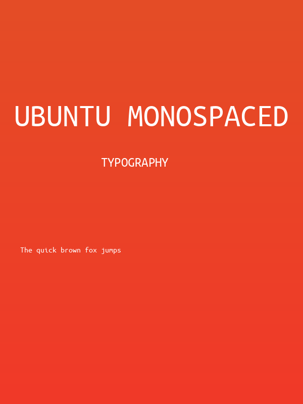Ubuntu Monospaced Poster
