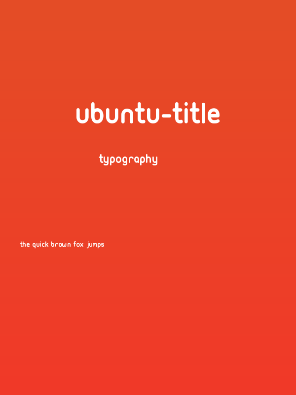 Ubuntu-Title Poster
