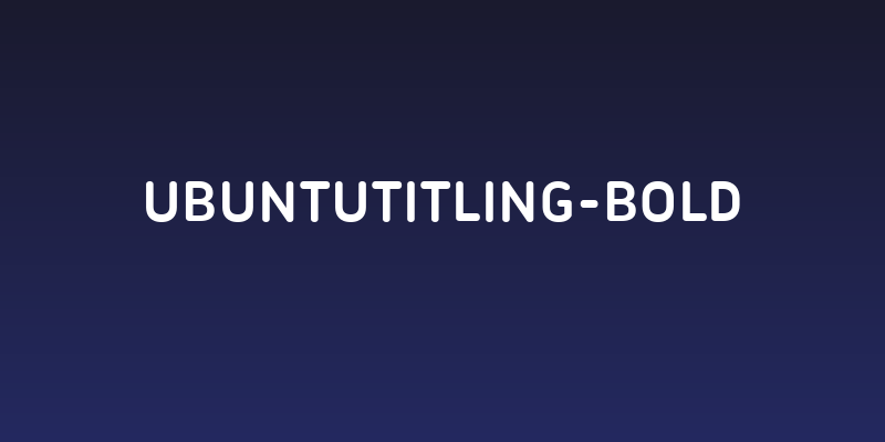 UbuntuTitling-Bold Social Header