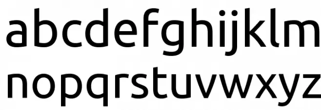 Ubuntu 字体 小写