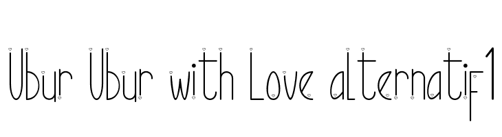 Ubur Ubur with Love alternatif1  免费字体下载