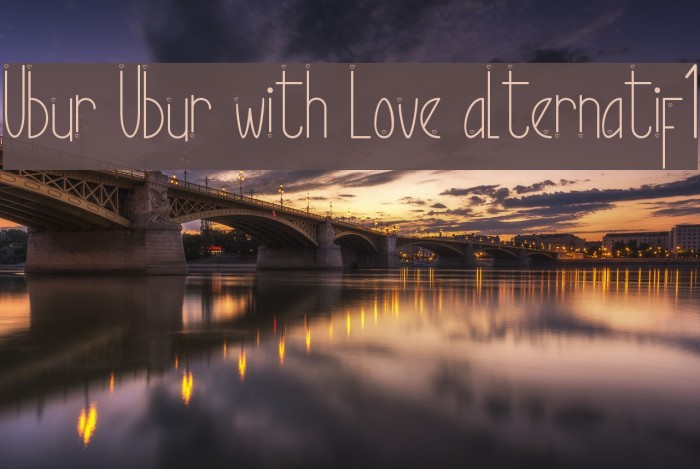 Ubur Ubur with Love alternatif1 Font examples