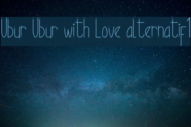 Ubur Ubur with Love alternatif1 Example 3