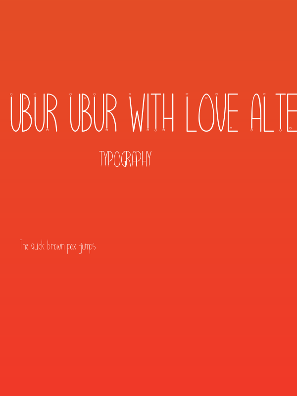Ubur Ubur with Love alternatif1 Poster