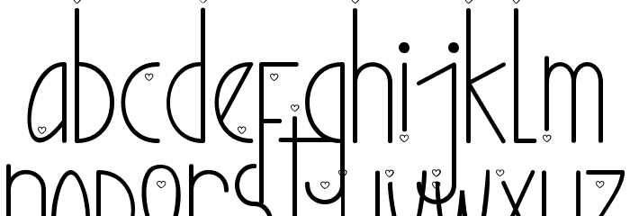 Ubur Ubur with Love alternatif1 Font LOWERCASE