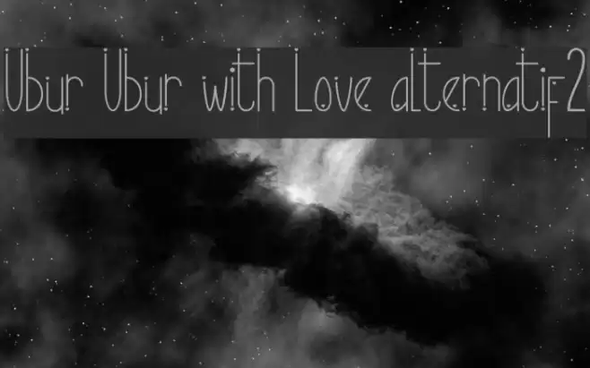 Ubur Ubur with Love alternatif2 Font examples
