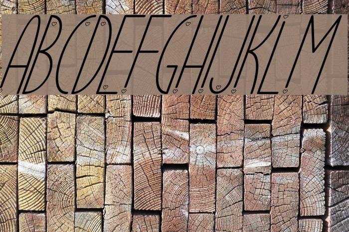 Ubur Ubur with Love alternatif3 Font examples