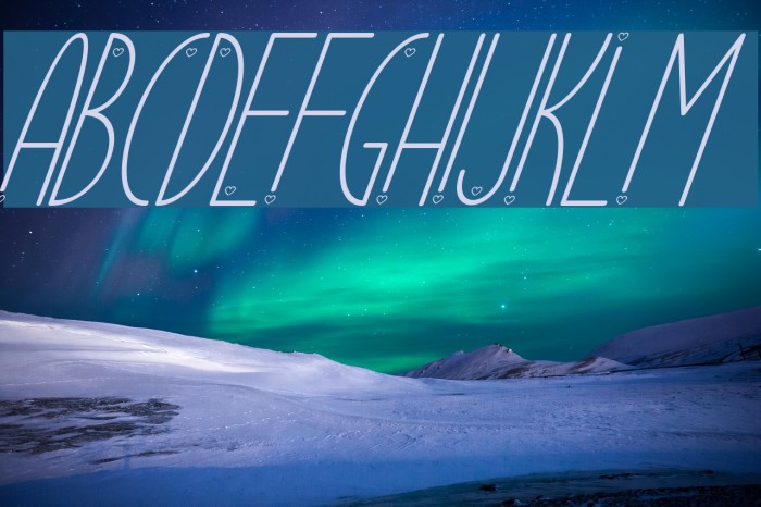 Ubur Ubur with Love alternatif3 Font examples
