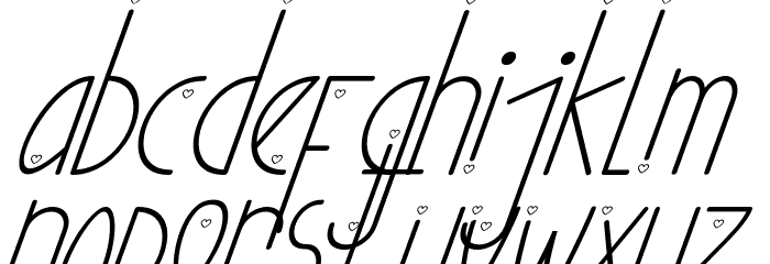 Ubur Ubur with Love alternatif3 Font LOWERCASE