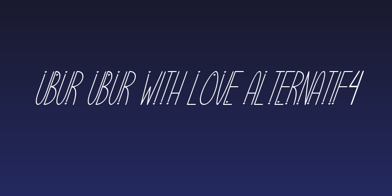 Ubur Ubur with Love alternatif4 Social Header