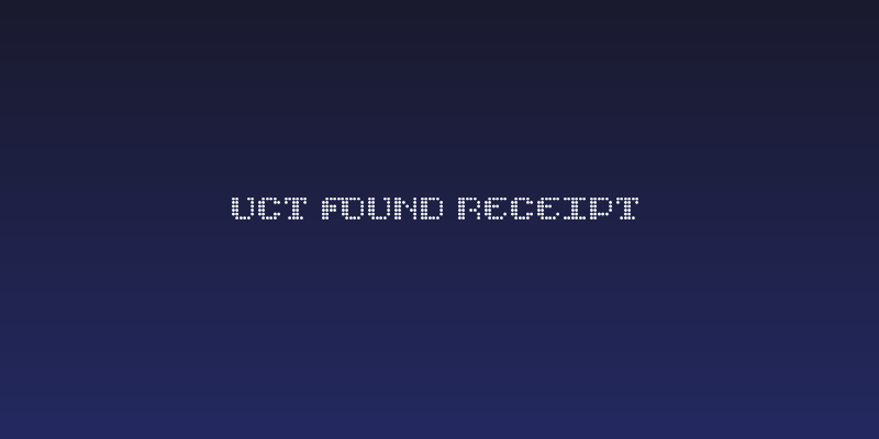 UCT Found Receipt Social Header