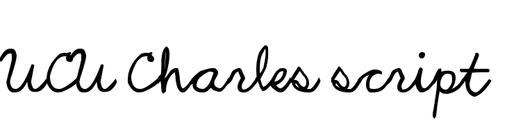 UCU Charles script  Frei Schriftart Herunterladen