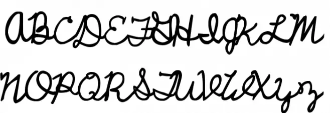 UCU Charles script Caratteri MAIUSCOLE