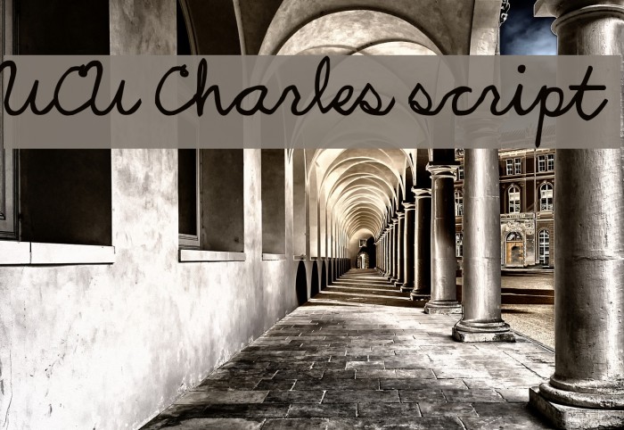 UCU Charles script Font examples