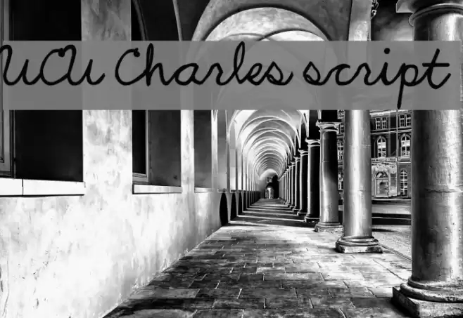 UCU Charles script Font examples