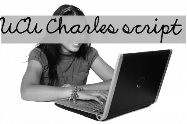 UCU Charles script Font examples