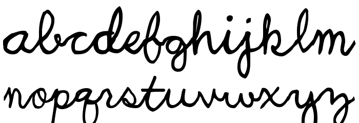 UCU Charles script Font LOWERCASE