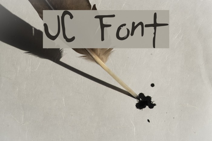 UC Font examples