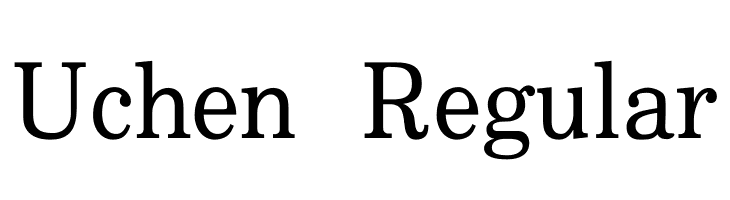 Uchen Regular  免费字体下载