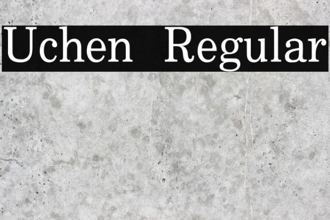 Uchen Regular Example 1