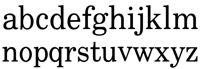 Uchen Regular Font LOWERCASE