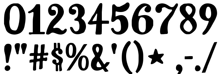 Uchiyama-Regular Font OTHER CHARS