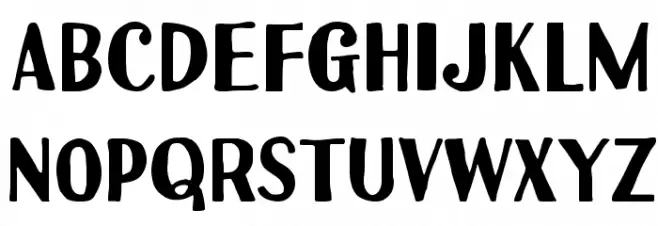 Uchiyama-Regular Schriftart Groß