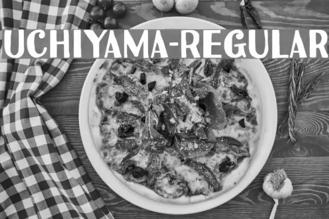 Uchiyama-Regular Font examples