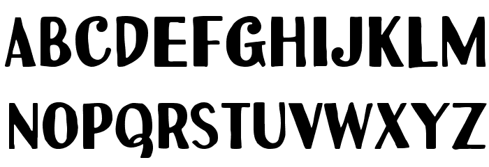 Uchiyama-Regular Font LOWERCASE