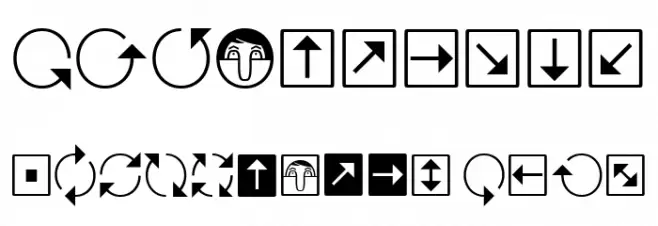 Uchrony Arrows Light Font OTHER CHARS