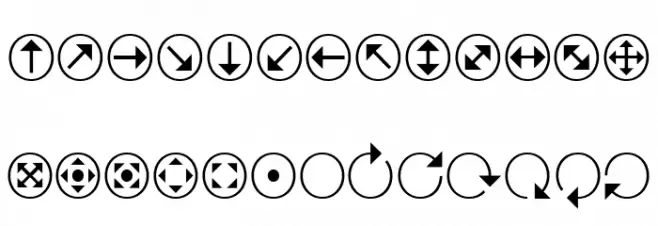 Uchrony Arrows Light Schriftart Groß