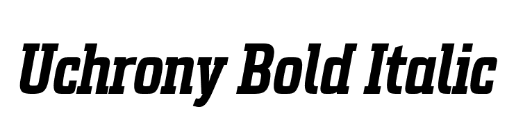 Uchrony Bold Italic  لخطوط تنزيل