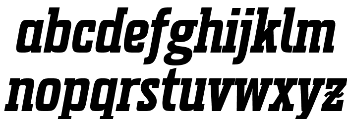 Uchrony Bold Italic Font LOWERCASE