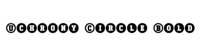 Uchrony Circle Bold  フリーフォントのダウンロード